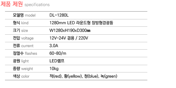 Specification DL-1280L